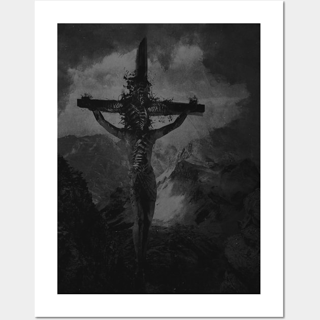 Christ on cross art Wall Art by Popartela45